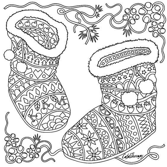 Livre de coloriage adulte Winter