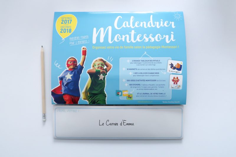 Calendrier Montessori