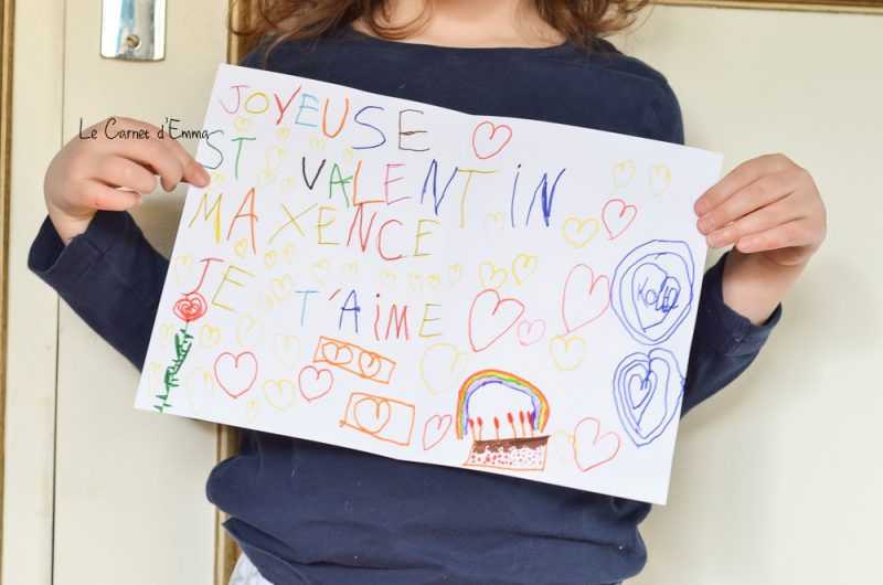 Activité Manuelle Activité Créative Sa première carte de Saint Valentin Carte coeur Peinture