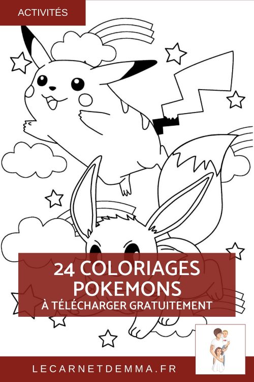 coloriage pokemon à télécharger gratuitement et à imprimer