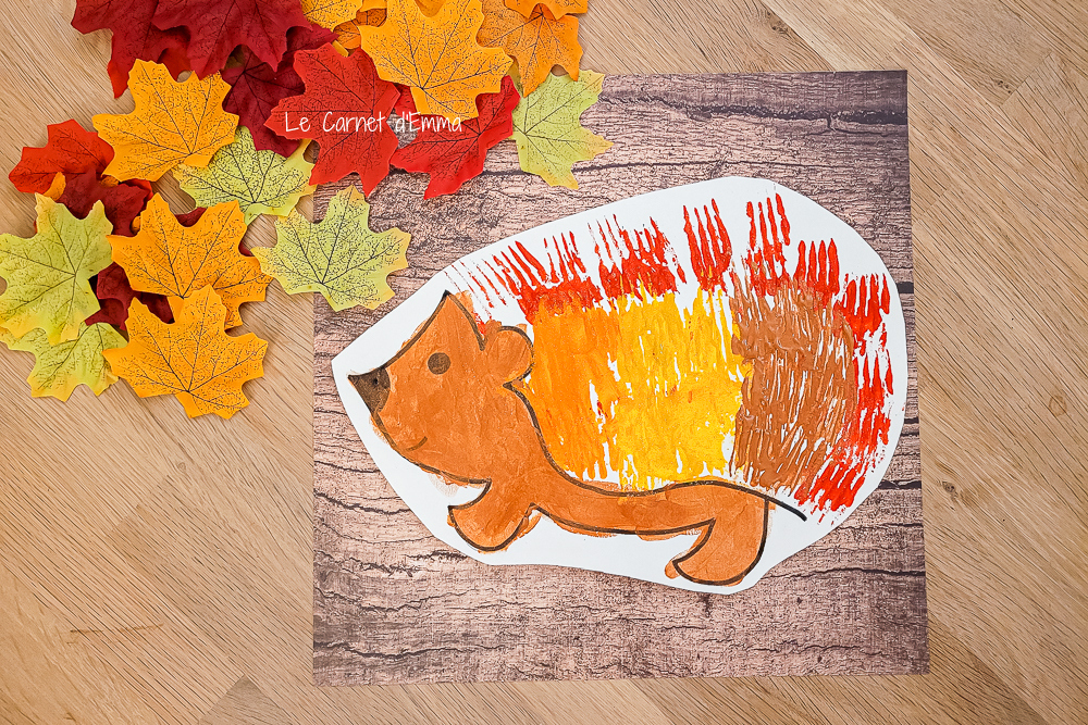 Petit H risson D Automne Peint La Fourchette Le Carnet D Emma