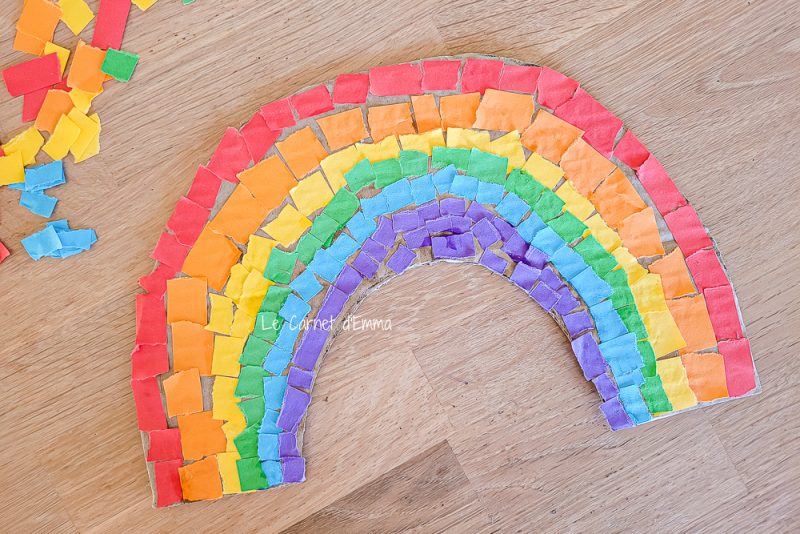 Mon petit Arc en ciel en carton et papier - Le Carnet d'Emma