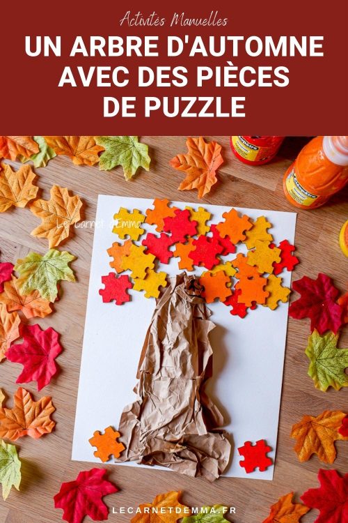 épingle pinterest arbre d'automne puzzle