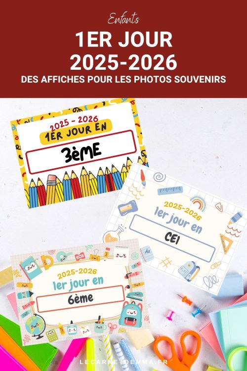 affiche photos souvenirs rentrée scolaire 2025-2026