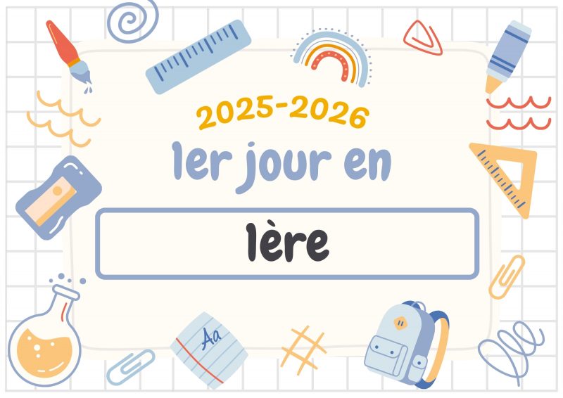 affiche photos souvenirs rentrée scolaire 2025-2026 lycée