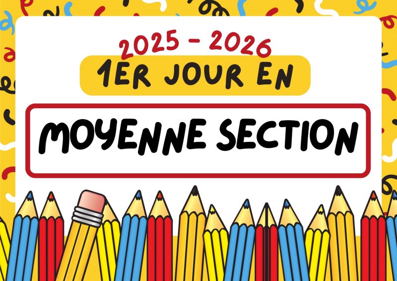 affiche photos souvenirs rentrée scolaire 2025-2026 maternelle